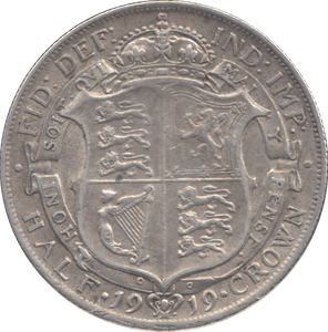 1919 HALFCROWN ( VF ) - HALFCROWN - Cambridgeshire Coins