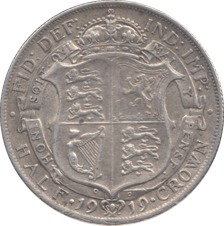 1919 HALFCROWN ( VF ) - HALFCROWN - Cambridgeshire Coins