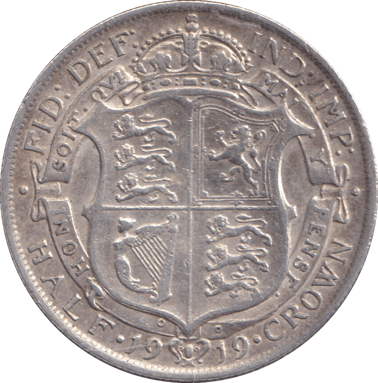 1919 HALFCROWN ( VF ) - HALFCROWN - Cambridgeshire Coins