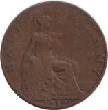 1919 HALFPENNY ( FAIR ) - HALFPENNY - Cambridgeshire Coins