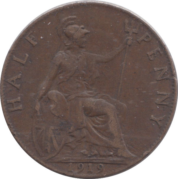 1919 HALFPENNY ( VF ) - HALFPENNY - Cambridgeshire Coins