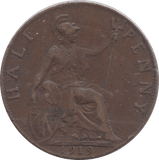 1919 HALFPENNY ( VF ) - HALFPENNY - Cambridgeshire Coins