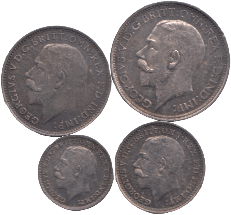 1919 MAUNDY SET GEORGE V - Maundy Set - Cambridgeshire Coins