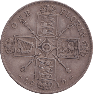 1919 ONE FLORIN ( GF ) - FLORIN - Cambridgeshire Coins