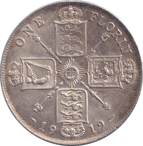 1919 ONE FLORIN ( GVF ) - WORLD COINS - Cambridgeshire Coins