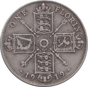 1919 ONE FLORIN ( VF ) - FLORIN - Cambridgeshire Coins