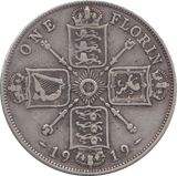 1919 ONE FLORIN ( VF ) - FLORIN - Cambridgeshire Coins