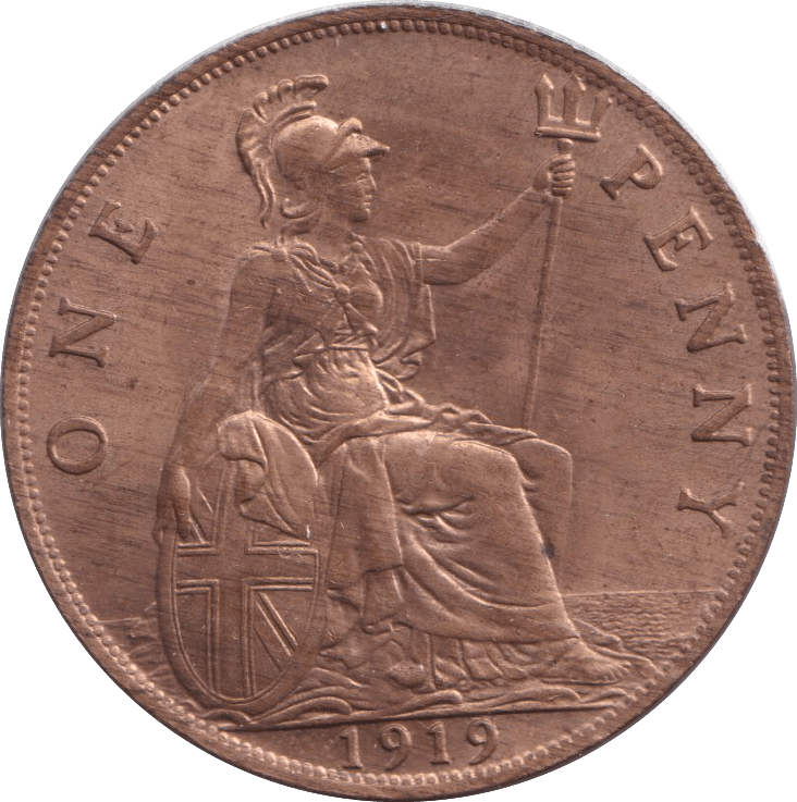 1919 PENNY ( AUNC ) - PENNY - Cambridgeshire Coins