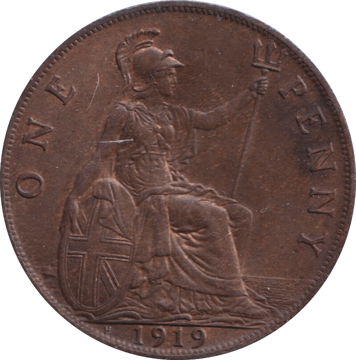 1919 PENNY ( AUNC ) - PENNY - Cambridgeshire Coins