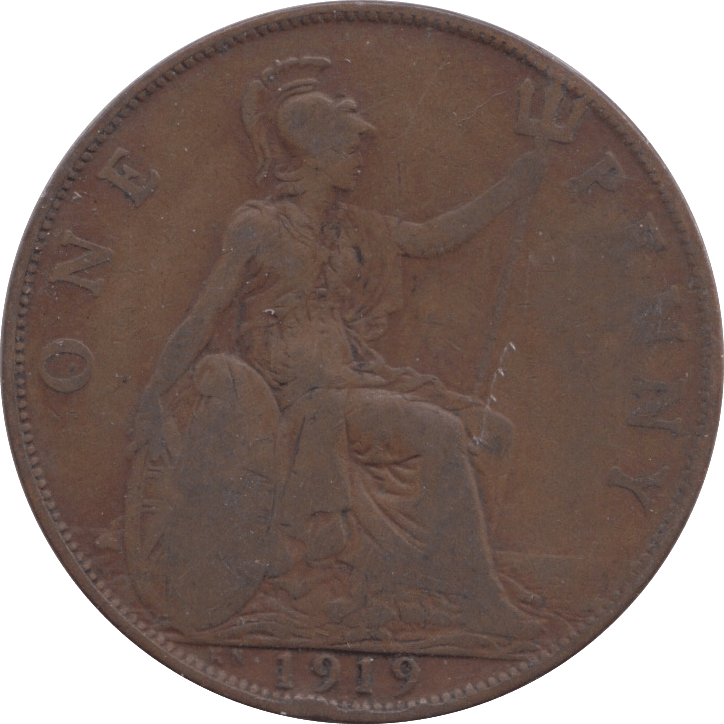 1919 PENNY ( FINE ) - PENNY - Cambridgeshire Coins