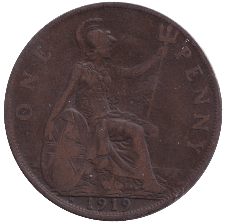 1919 PENNY ( FINE ) - PENNY - Cambridgeshire Coins
