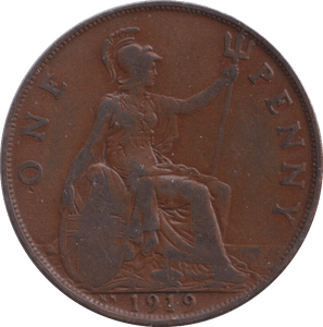 1919 PENNY ( FINE ) - PENNY - Cambridgeshire Coins