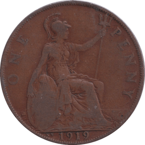 1919 PENNY ( FINE ) - PENNY - Cambridgeshire Coins