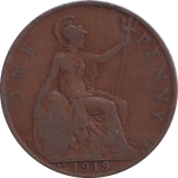 1919 PENNY ( FINE ) - PENNY - Cambridgeshire Coins