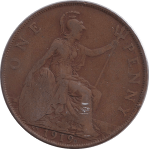 1919 PENNY ( FINE ) - PENNY - Cambridgeshire Coins