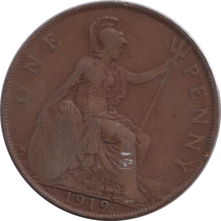 1919 PENNY ( FINE ) - PENNY - Cambridgeshire Coins