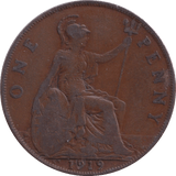 1919 PENNY ( FINE ) - PENNY - Cambridgeshire Coins