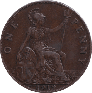 1919 PENNY ( GVF ) H - PENNY - Cambridgeshire Coins
