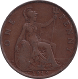 1919 PENNY ( NF ) - PENNY - Cambridgeshire Coins