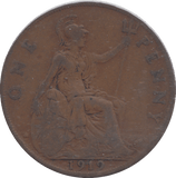 1919 PENNY ( NF ) - PENNY - Cambridgeshire Coins