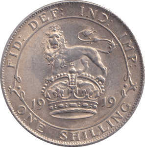 1919 SHILLING ( AUNC ) - SHILLING - Cambridgeshire Coins