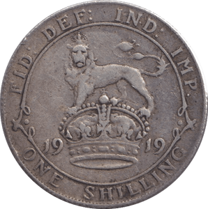 1919 SHILLING ( NF ) - SHILLING - Cambridgeshire Coins