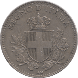 1919 SILVER 20 CENTESIMI ITALY - SILVER WORLD COINS - Cambridgeshire Coins