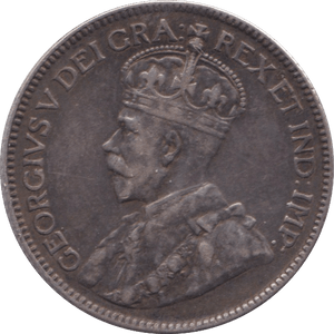 1919 SILVER 25 CENT CANADA - SILVER WORLD COINS - Cambridgeshire Coins