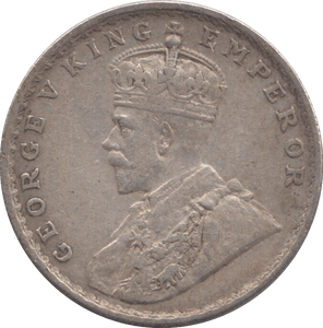 1919 SILVER INDIA RUPEE - SILVER WORLD COINS - Cambridgeshire Coins