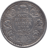 1919 SILVER ONE RUPEE INDIA - SILVER WORLD COINS - Cambridgeshire Coins