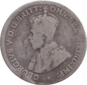 1919 SILVER THREEPENCE AUSTRALIA - SILVER WORLD COINS - Cambridgeshire Coins