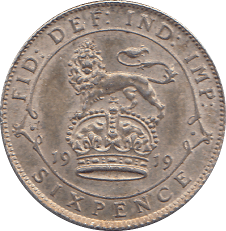 1919 SIXPENCE ( AUNC ) - SIXPENCE - Cambridgeshire Coins