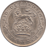 1919 SIXPENCE ( AUNC ) - SIXPENCE - Cambridgeshire Coins