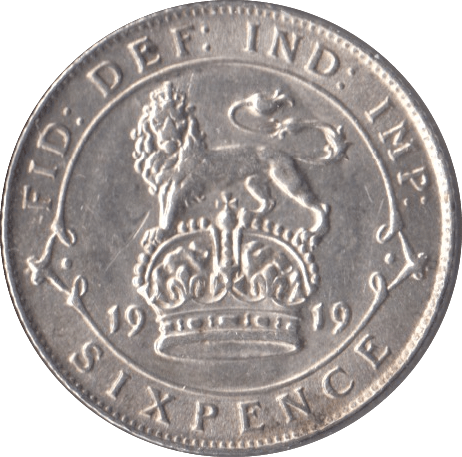 1919 SIXPENCE ( AUNC ) - Sixpence - Cambridgeshire Coins