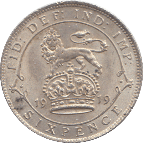 1919 SIXPENCE ( EF ) - SIXPENCE - Cambridgeshire Coins