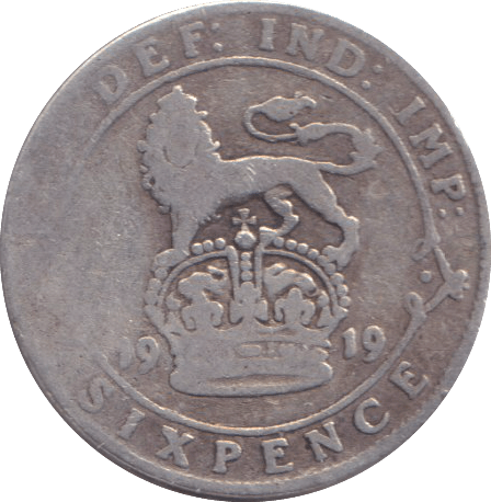 1919 SIXPENCE ( FINE ) - SIXPENCE - Cambridgeshire Coins