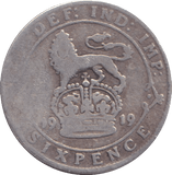 1919 SIXPENCE ( FINE ) - SIXPENCE - Cambridgeshire Coins