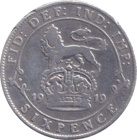1919 SIXPENCE ( FINE ) - SIXPENCE - Cambridgeshire Coins