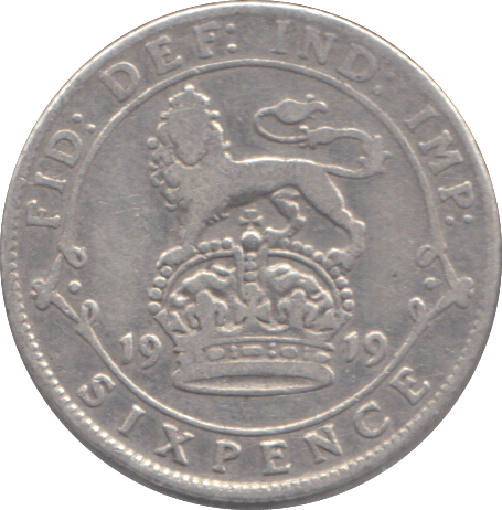 1919 SIXPENCE ( FINE ) - SIXPENCE - Cambridgeshire Coins