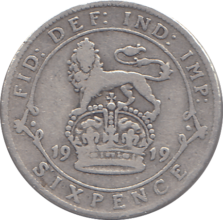 1919 SIXPENCE ( FINE ) - SIXPENCE - Cambridgeshire Coins