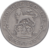 1919 SIXPENCE ( FINE ) - SIXPENCE - Cambridgeshire Coins