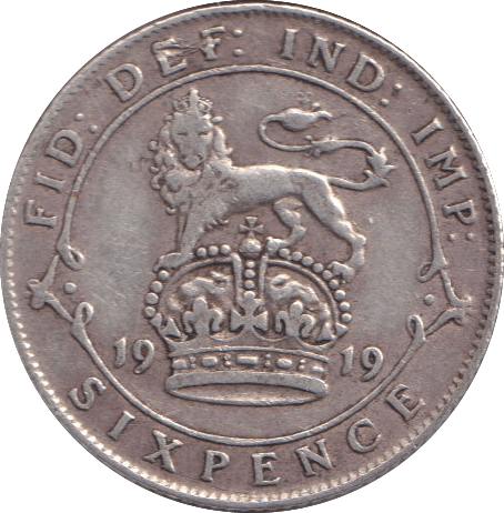 1919 SIXPENCE ( GF ) - SIXPENCE - Cambridgeshire Coins