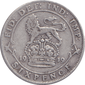 1919 SIXPENCE ( GF ) - SIXPENCE - Cambridgeshire Coins
