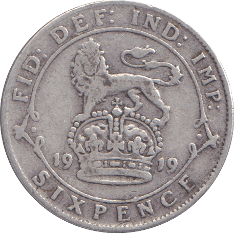 1919 SIXPENCE ( GF ) - SIXPENCE - Cambridgeshire Coins