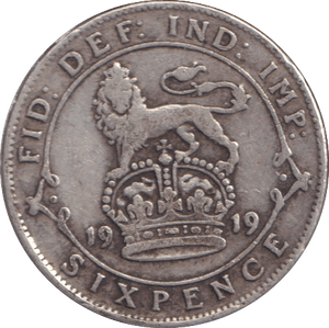 1919 SIXPENCE ( GF ) - SIXPENCE - Cambridgeshire Coins