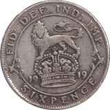 1919 SIXPENCE ( GF ) - SIXPENCE - Cambridgeshire Coins