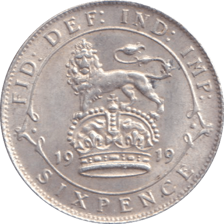 1919 SIXPENCE ( UNC ) - SIXPENCE - Cambridgeshire Coins