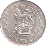 1919 SIXPENCE ( UNC ) - SIXPENCE - Cambridgeshire Coins