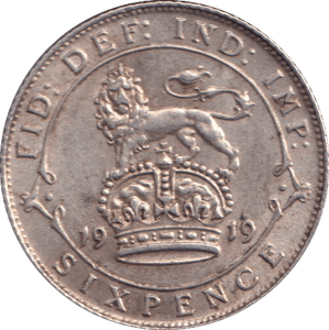1919 SIXPENCE ( VF ) - SIXPENCE - Cambridgeshire Coins