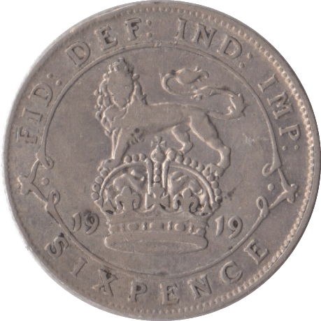 1919 SIXPENCE ( VF ) - Sixpence - Cambridgeshire Coins
